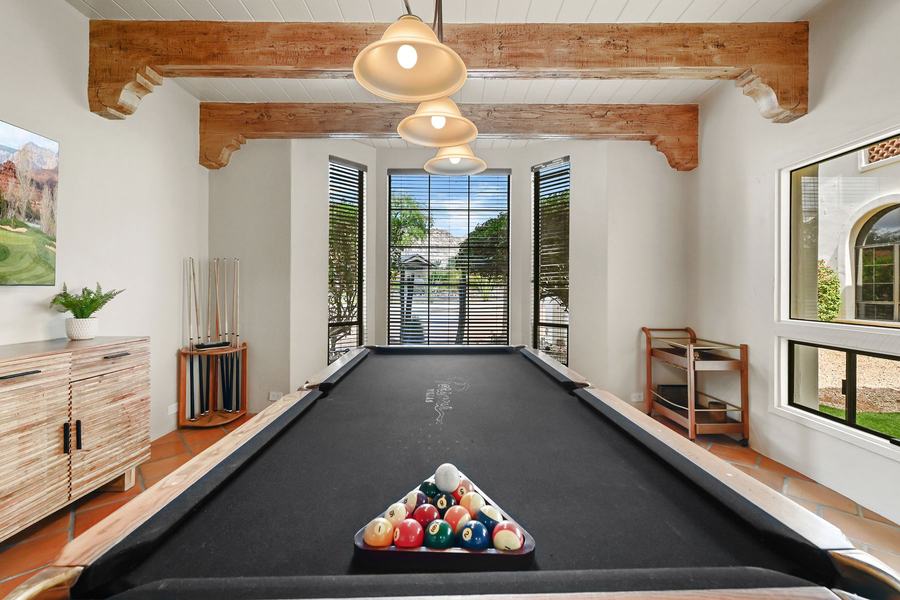 Billiards room detail, Valley Vista Estate