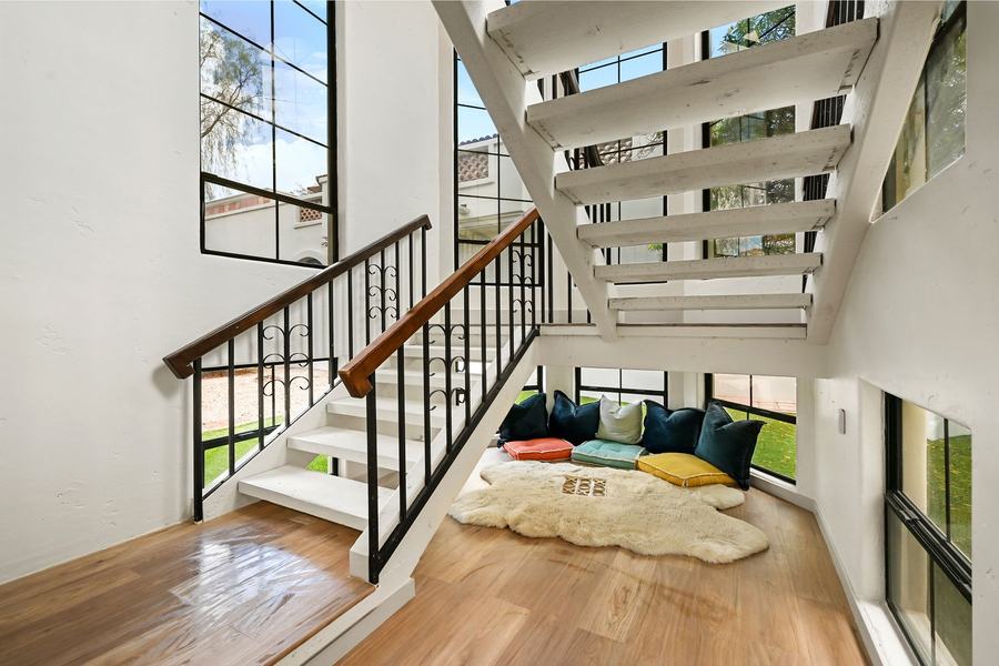 Staircase, second view, Valley Vista Estate